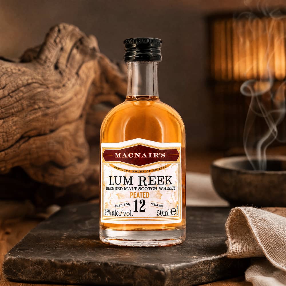 GlenAllachie MacNair`s Lum Reek Blended Malt 12 Jahre Peated Miniatur 0,050 Liter/ 46.0% vol Produktbild