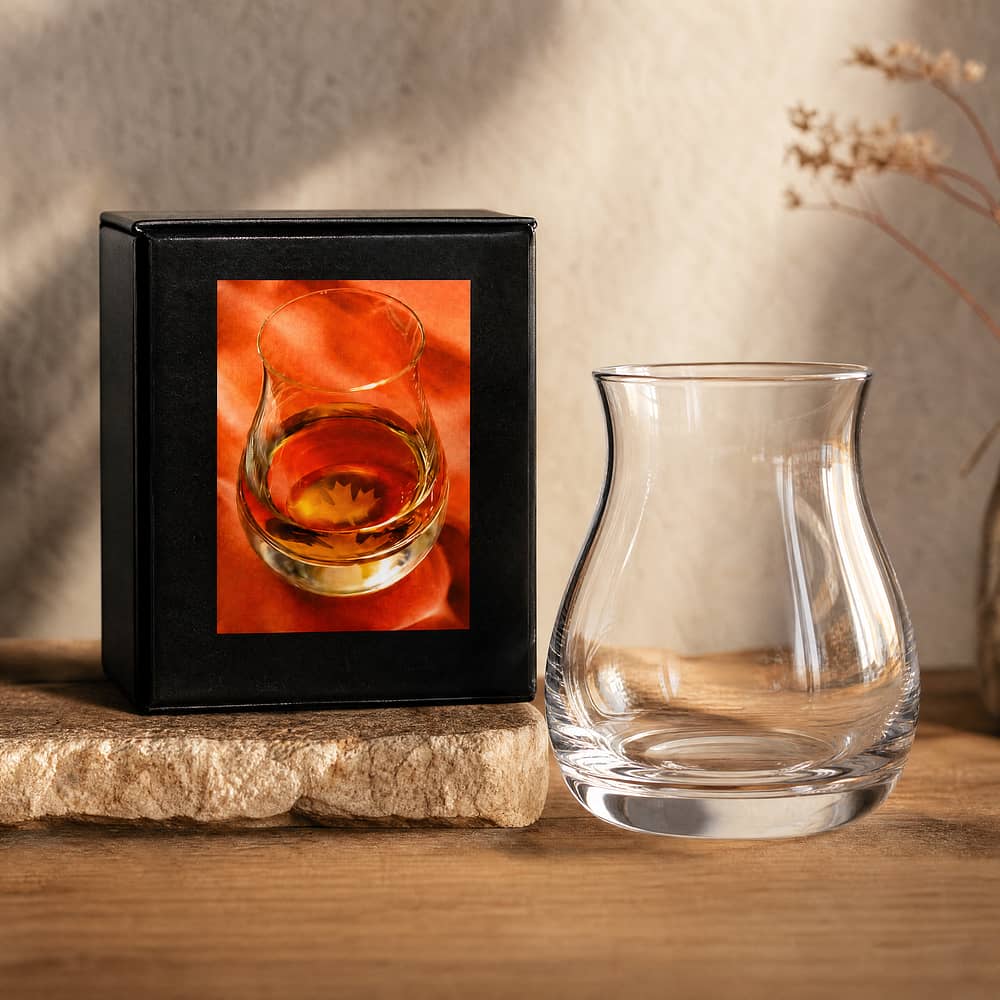 Glencairn Canadian Whisky-Glas mit Ahornblatt im Glasboden 1 Stück Produktbild