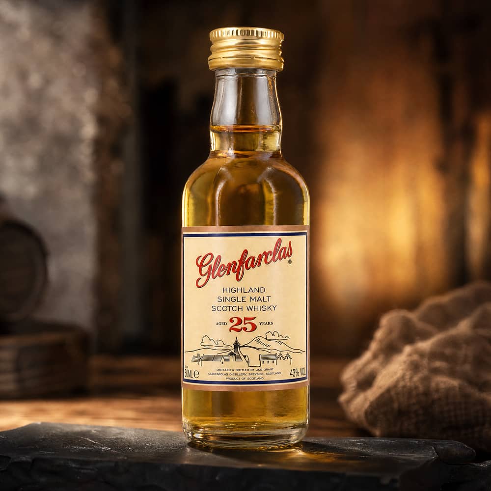 Glenfarclas 25 Jahre Miniatur 0,050 Liter/ 43.0% vol Produktbild