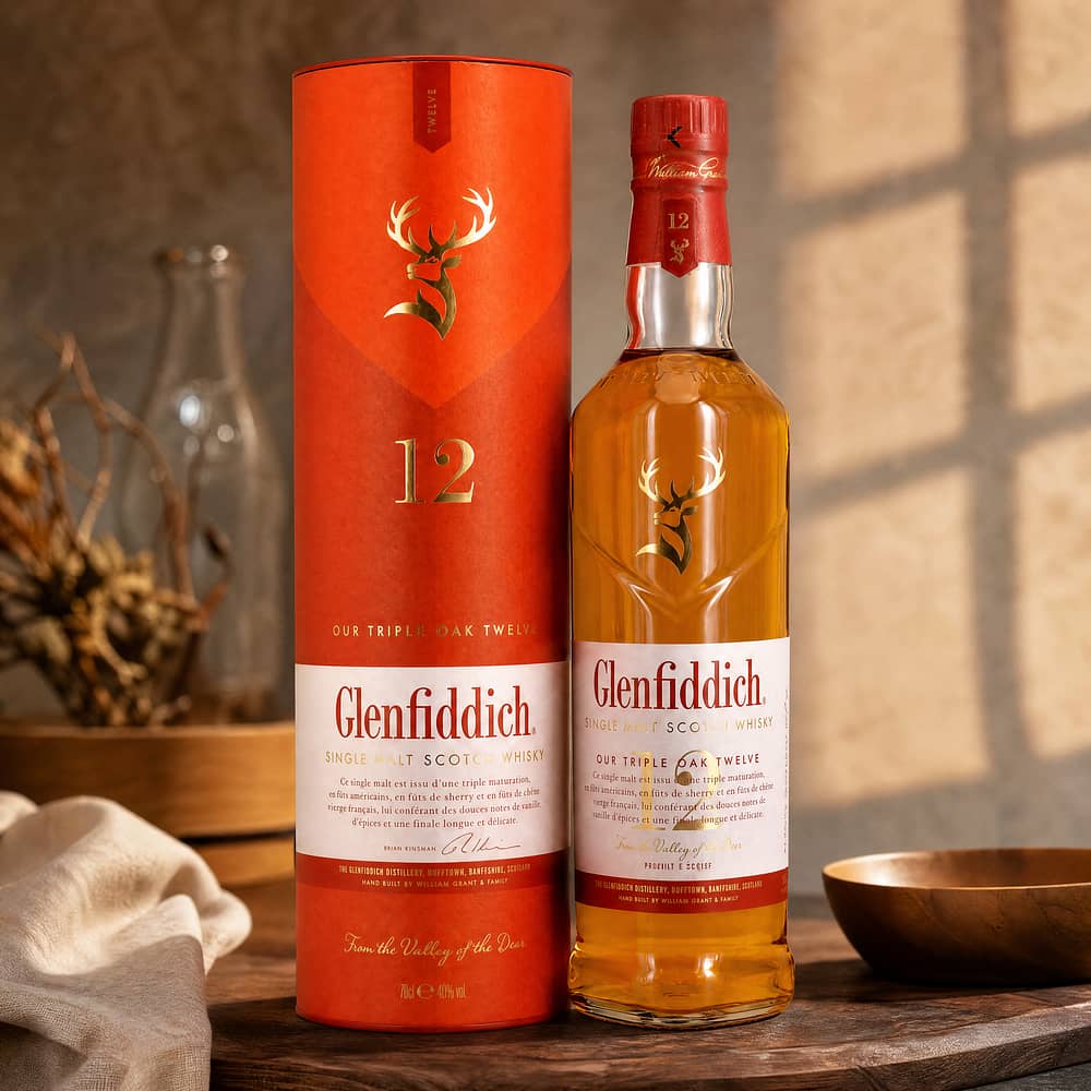Glenfiddich 12 Jahre Triple Oak Twelve 0,70 Liter/ 40.0% vol Produktbild
