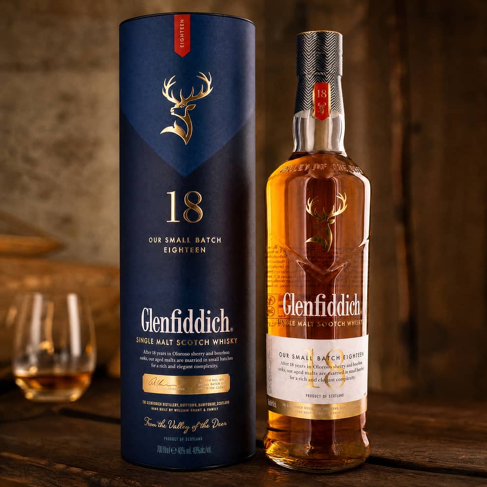 Glenfiddich 18 Jahre Our Small Batch 0,70 Liter/ 40.0% vol Produktbild