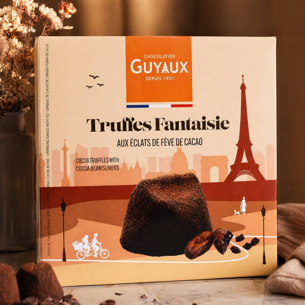 Guyaux Kakaokonfekt mit Kakaosplittern 250 Gramm Produktbild