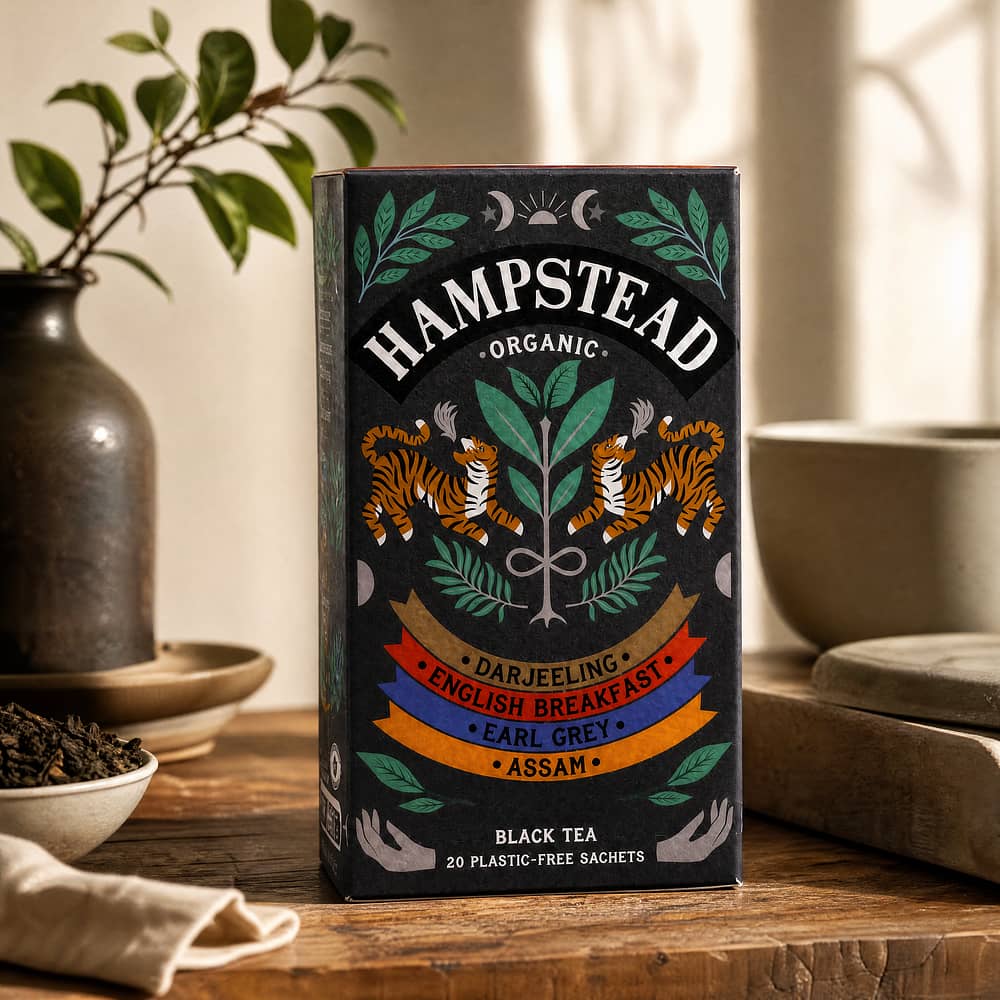 Hampstead Tea BIO Organic Black Tea Selection 20 Teebeutel 40 Gramm Produktbild