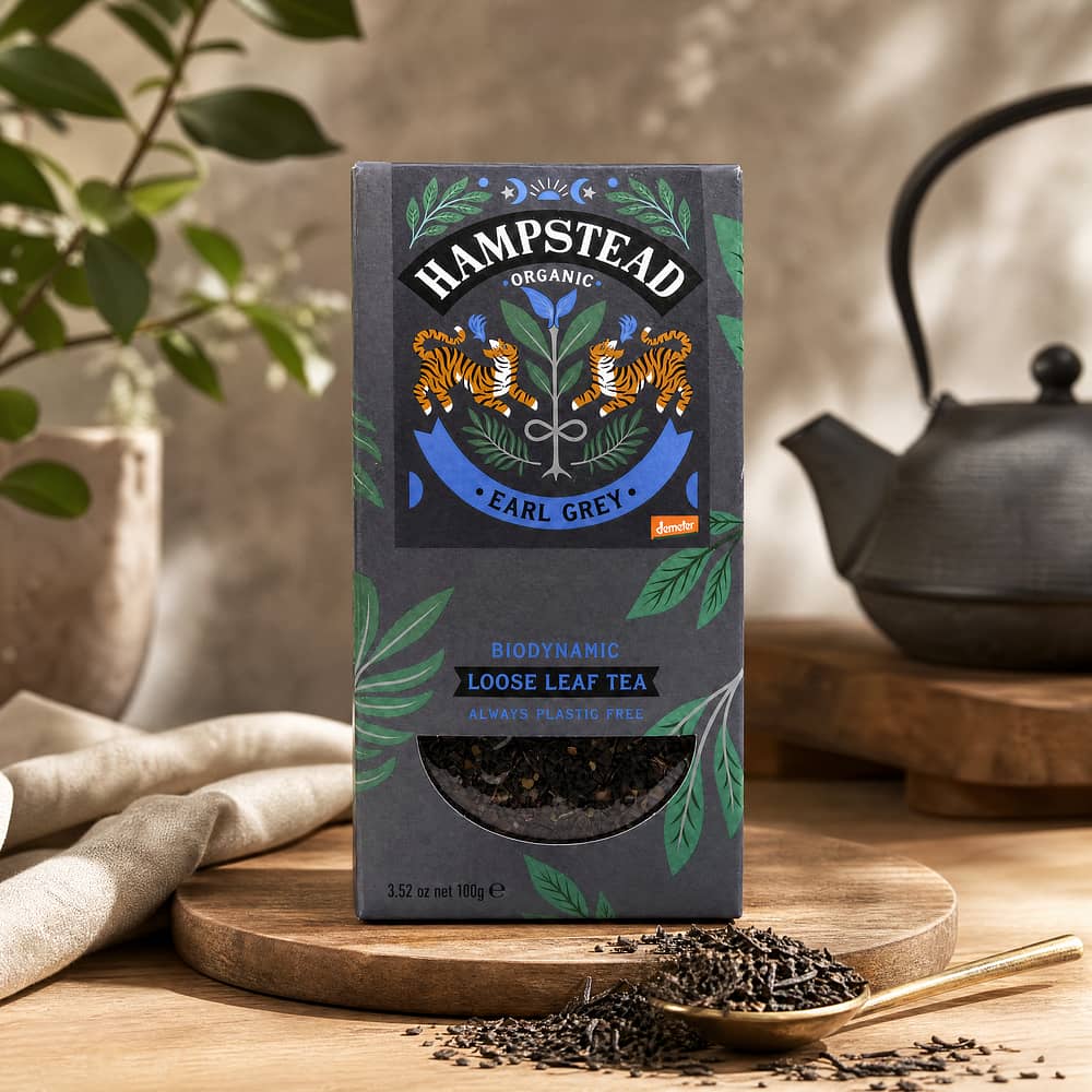 Hampstead Tea BIO Organic Earl Grey loser Tee 100 Gramm Produktbild