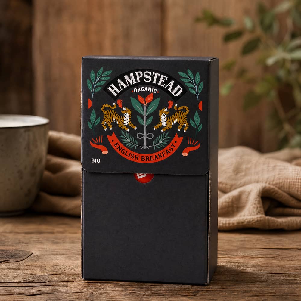 Hampstead Tea BIO Organic English Breakfast Gastropack mit 250 Teebeutel 500 Gramm Produktbild