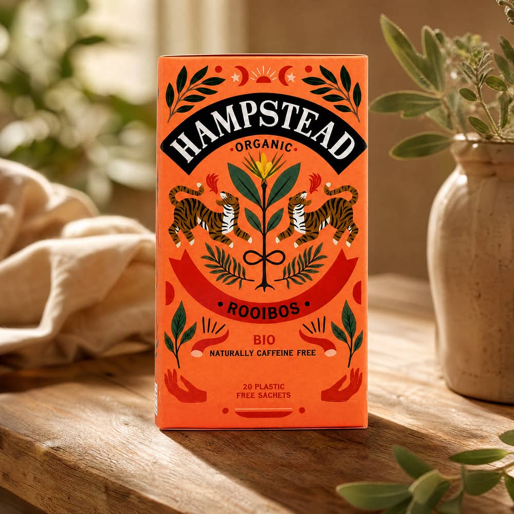 Hampstead Tea Rooibos BIO 20 Teebeutel 40 Gramm Produktbild