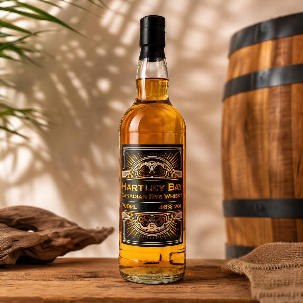 Hartley Bay Canadian Rye Whisky 5 Jahre 2 Jahre Caribean Rum Cask Finish 0,70 Liter/ 46.0% vol Produktbild