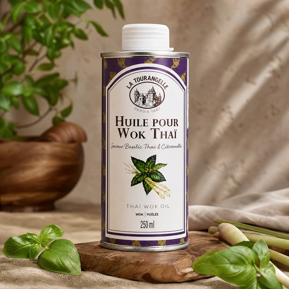 Huilerie Croix Verte Thai Wok Öl aromatisiertes Traubenkernöl 0,250 Liter Produktbild