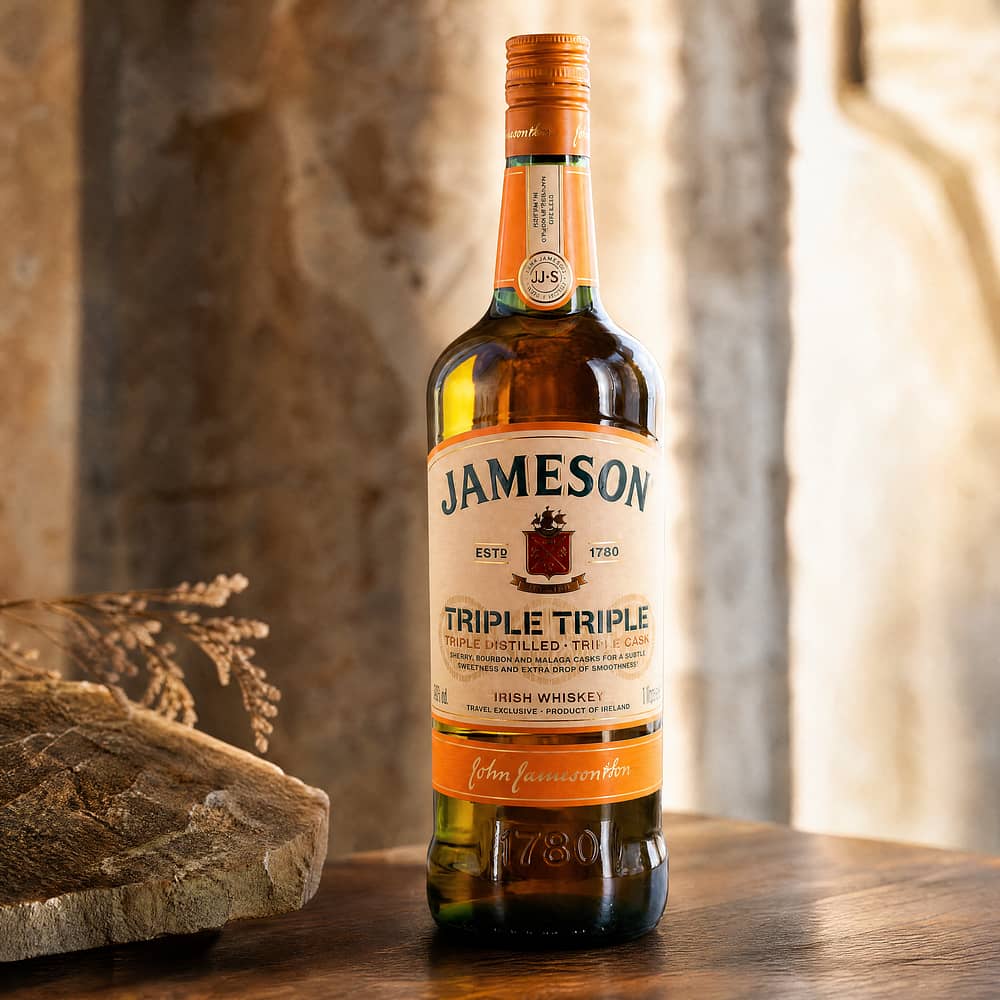 Jameson Triple Triple Malaga Cask Fiish Edition Literflasche 1 Liter/ 40.0% vol Produktbild