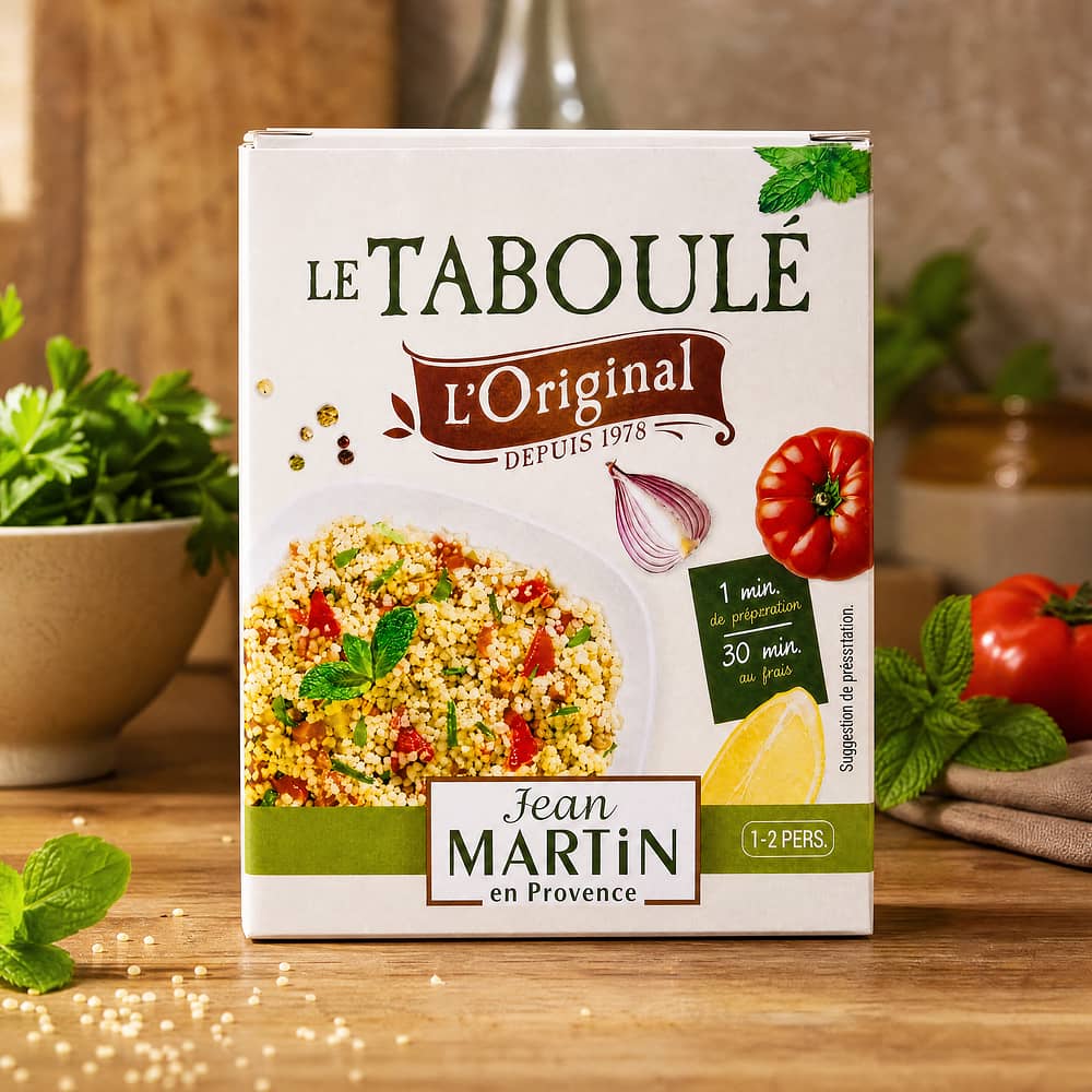 Jean MARTIN Le Taboulé Hartweizengrieß mit Gemüse 220 Gramm Produktbild