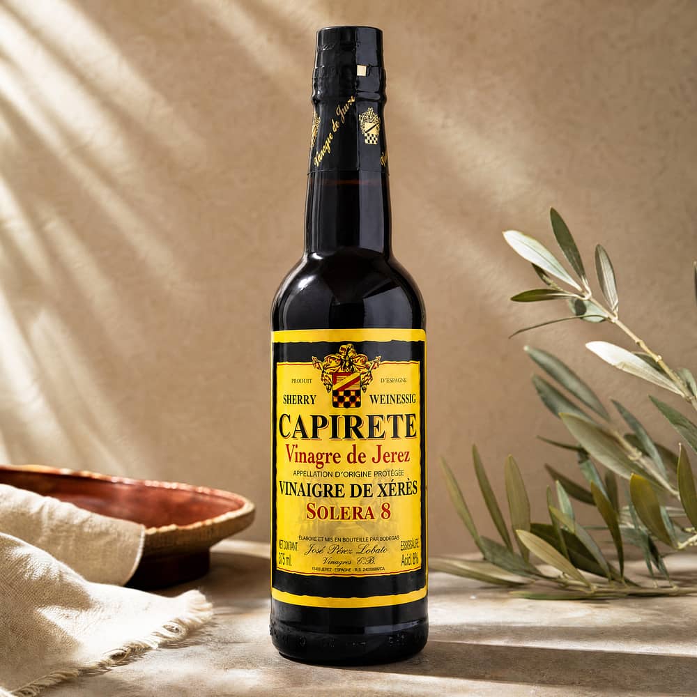 José Páez Lobato Capriete Jerez Essig Solera 8 Sherry Weinessig 0,375 Liter Produktbild