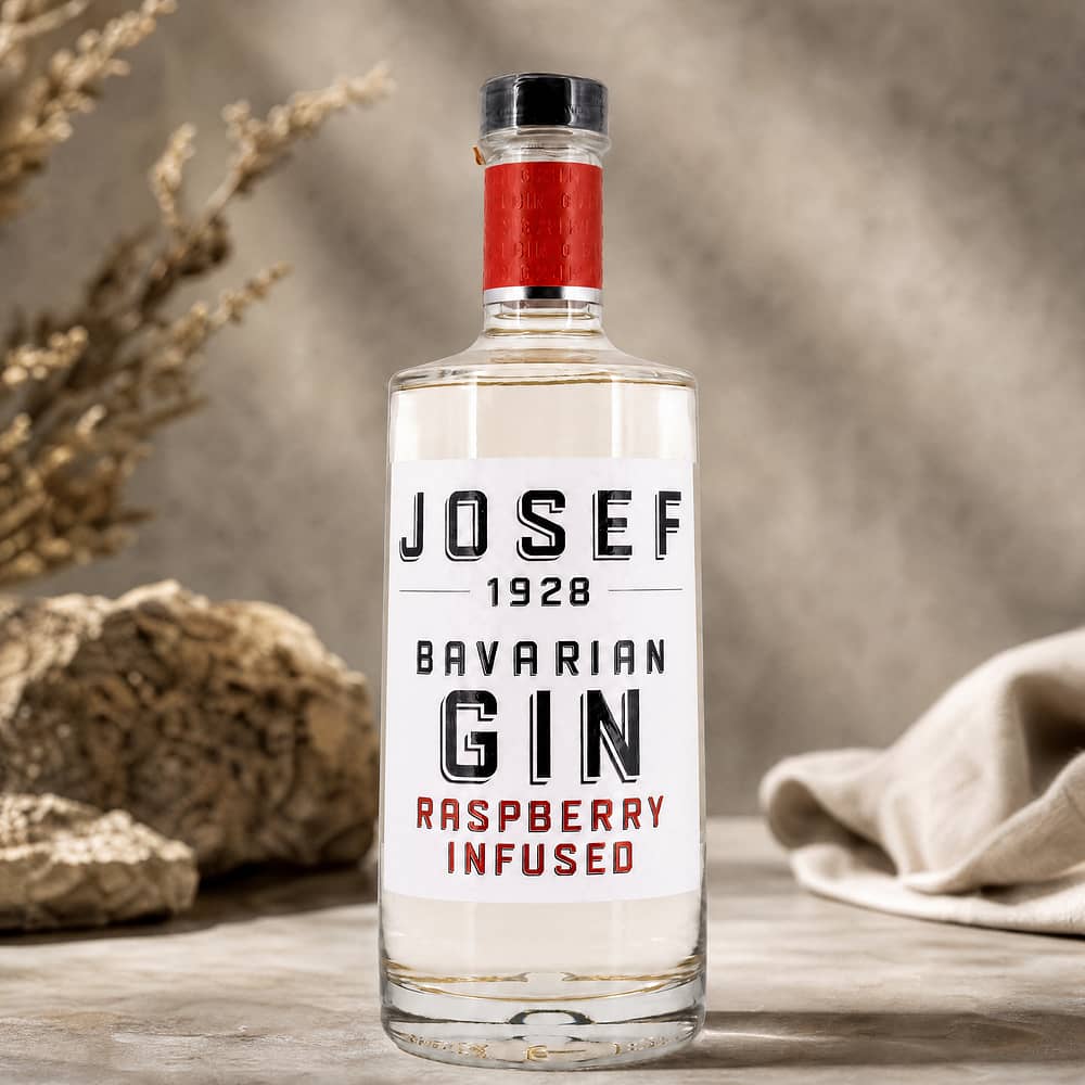 Josef-Gin Raspberry Infused Bavarian Gin 0,50 Liter/ 42.0% vol Produktbild