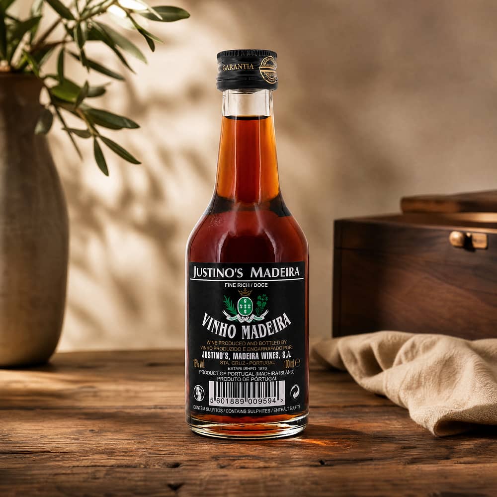 Justino`s Madeira Fine Rich Kleinflasche 0,10 Liter/ 19.0% vol Produktbild