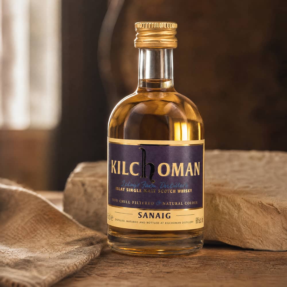 Kilchoman Sanaig Miniatur 0,050 Liter/ 46.0% vol Produktbild