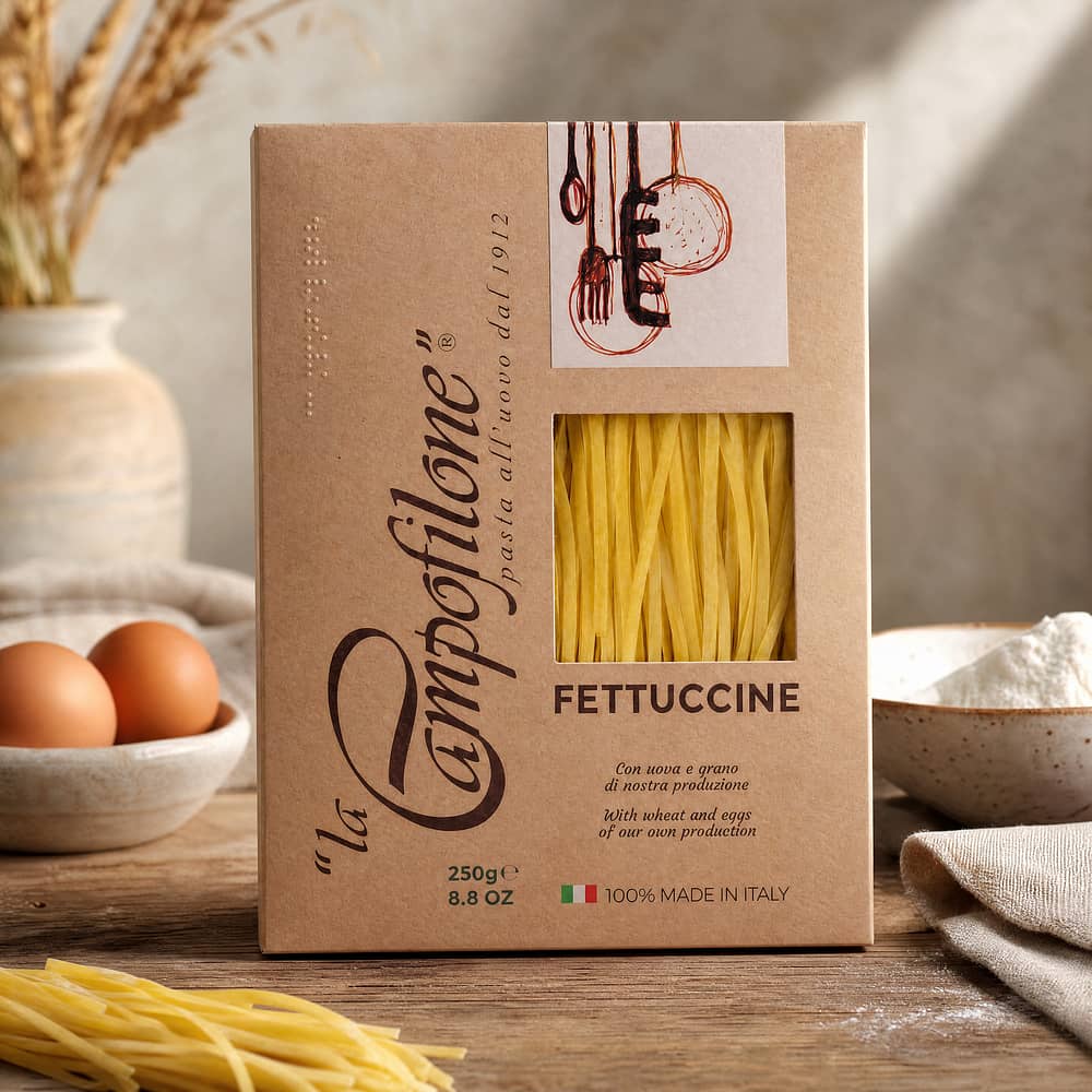 La Campofilone Fettuccine Eiernudeln 250 Gramm Produktbild