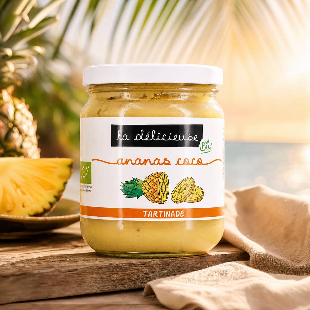 La Délicieuse Ananas & Kokos Aufstrich BIO 180 Gramm Produktbild