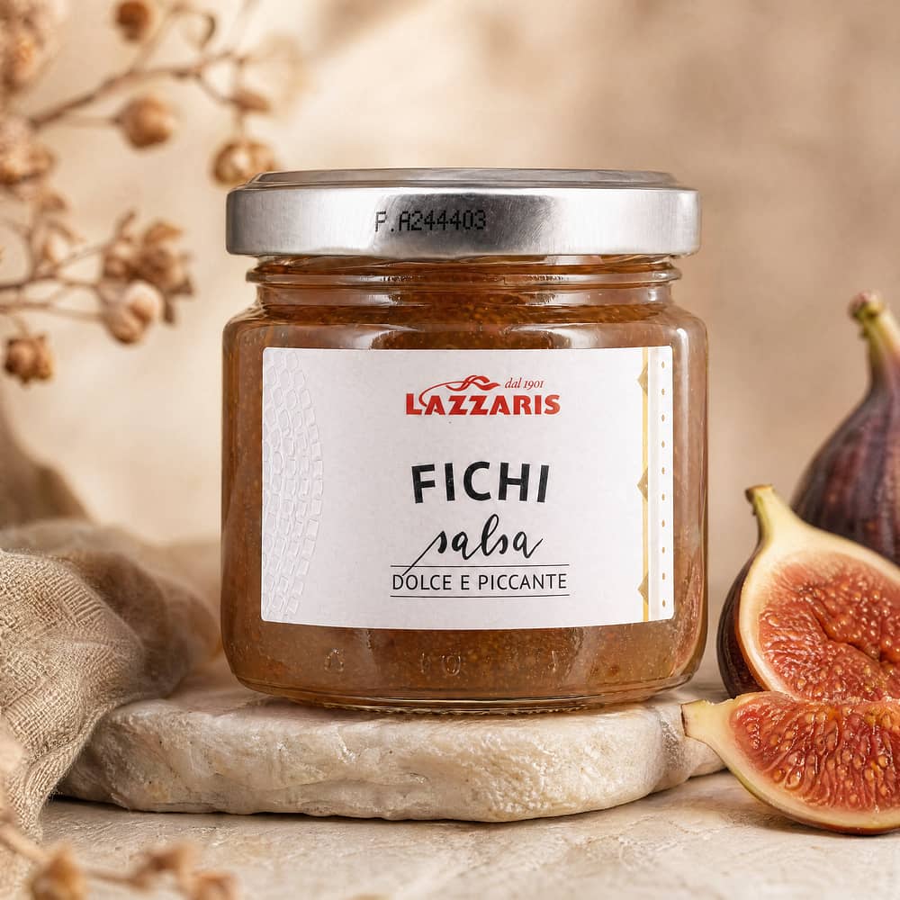 Lazzaris Feigen-Senf-Sauce aus kandierten Früchten 120 Gramm Produktbild