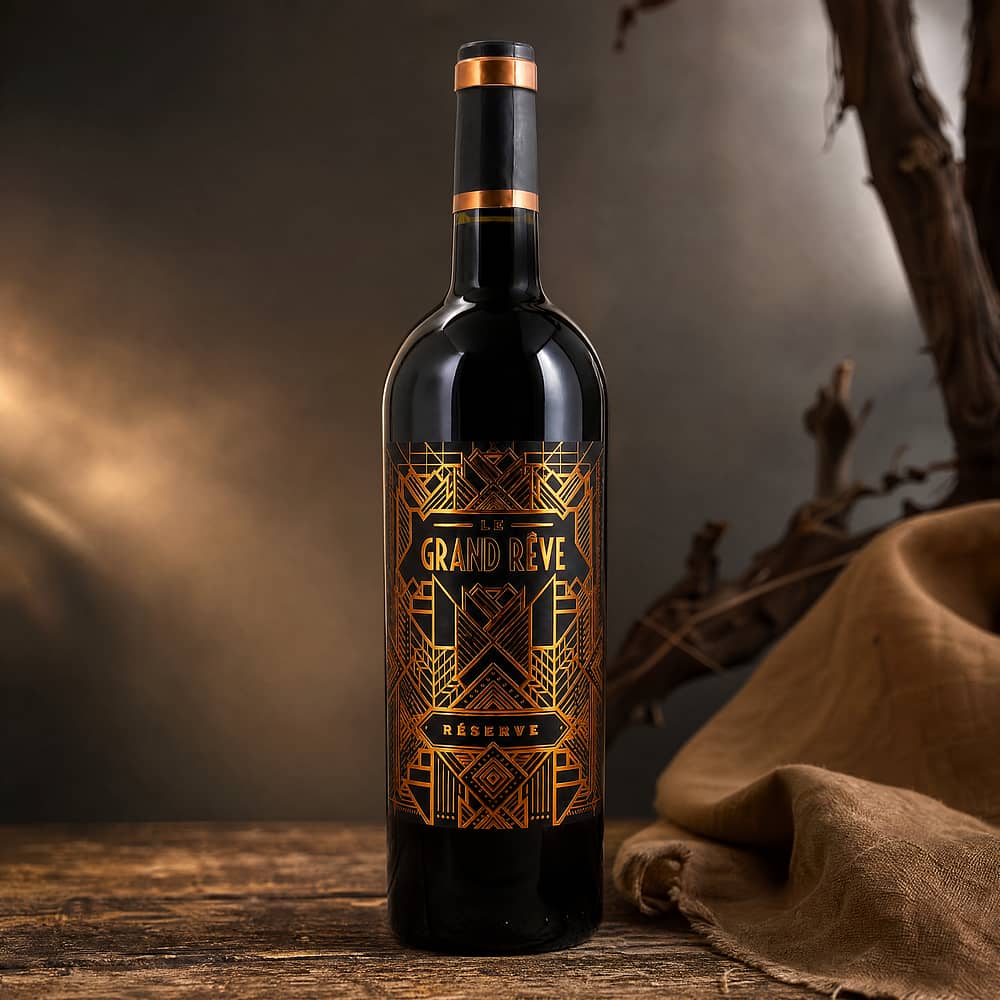 Le Grand Rêve Réserve Pays d'Herault Mont Baudile IGP Syrah, Grenache, Carignan 0,750 Liter/ 14.0% vol Produktbild