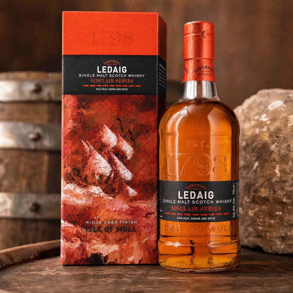 Ledaig Rioja Cask Finish Sinclair Series 0,70 Liter/ 46.3% vol Produktbild