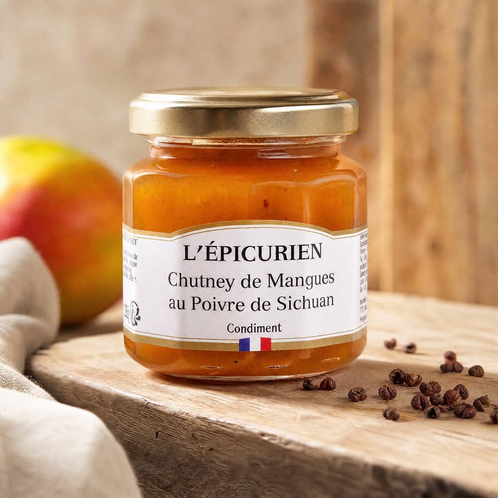 L’Epicurien Mango Chutney mit Sichuan-Pfeffer 125 Gramm Produktbild