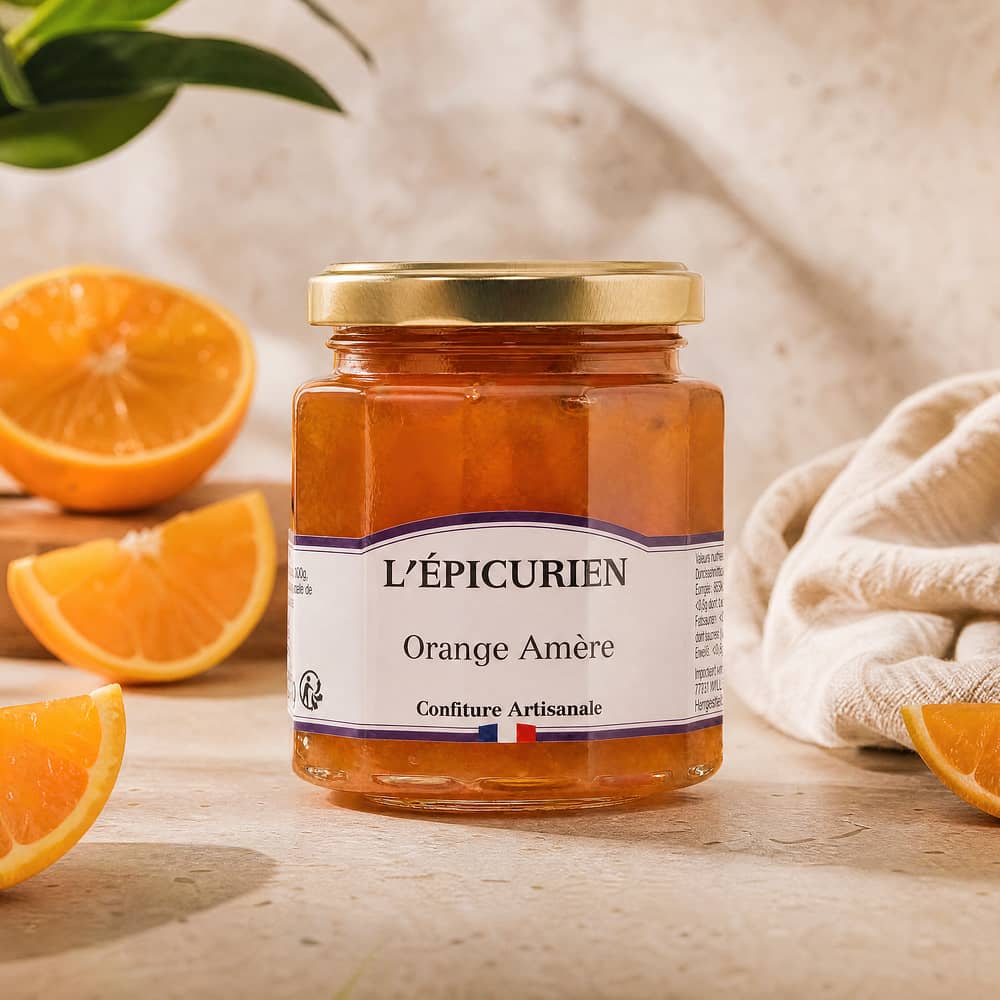 L’Epicurien Orange Amère Bitterorangen Marmelade 210 Gramm Produktbild