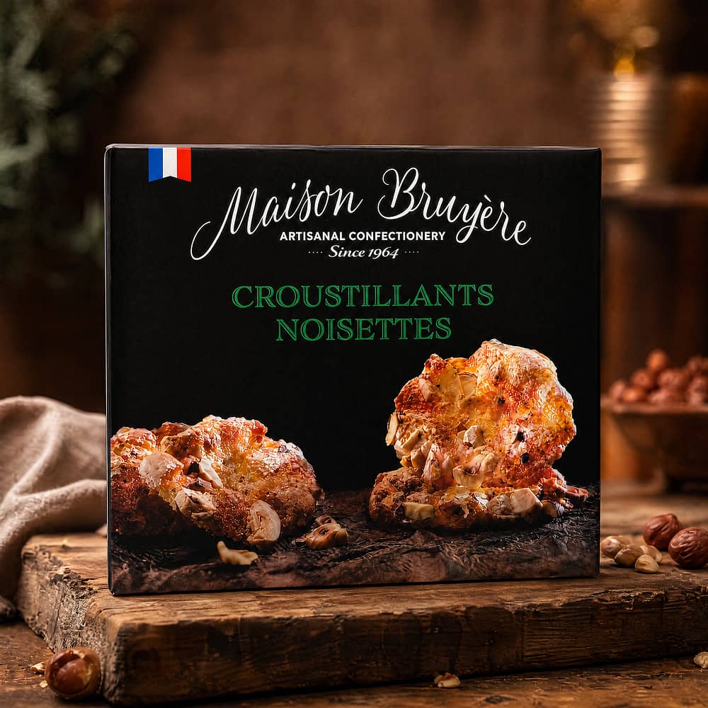 Maison Bruyère Croustillants Noisettes Knusprige Haselnusskekse 50 Gramm Produktbild