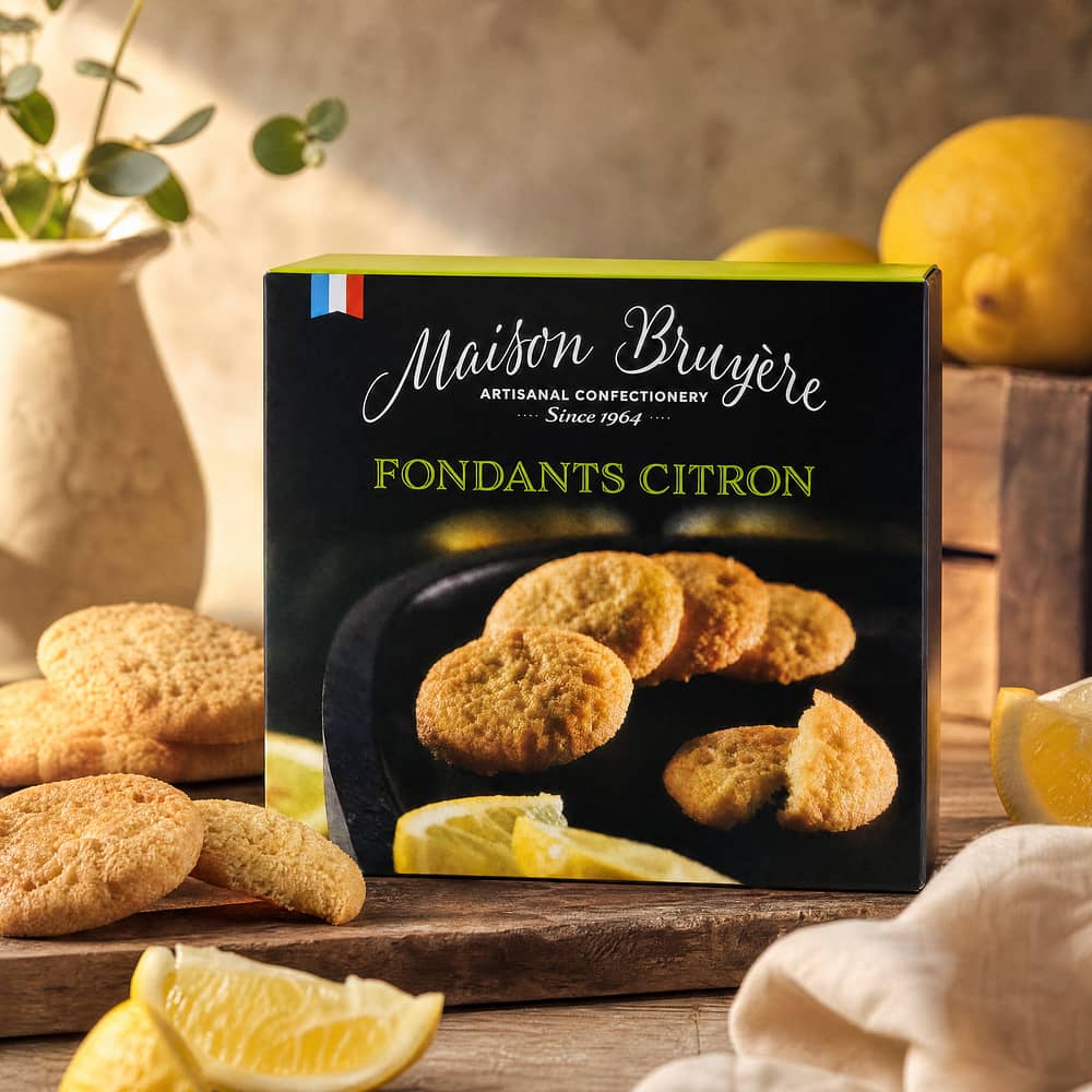 Maison Bruyère Fondants Citron Kekse mit Zitronengeschmack 60 Gramm Produktbild