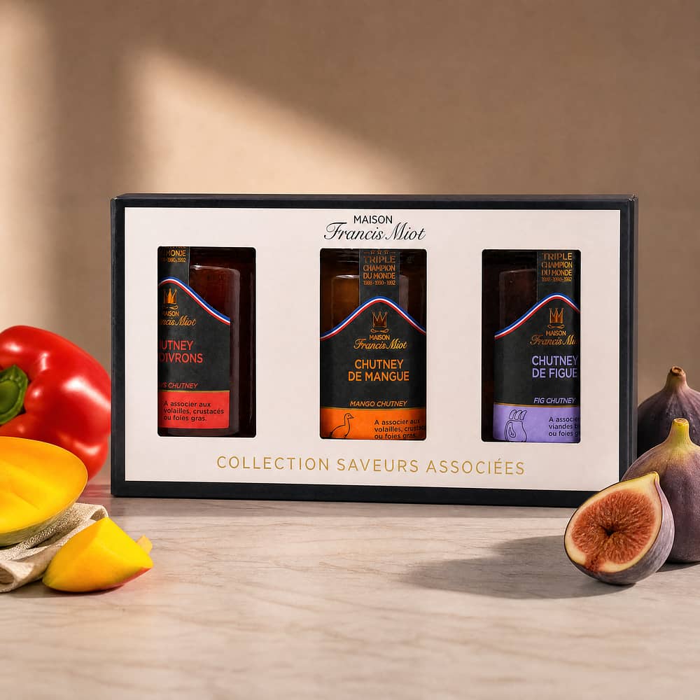 Maison Francis Miot Chutney Trio Feigen, Mango & Paprika 330 Gramm Produktbild