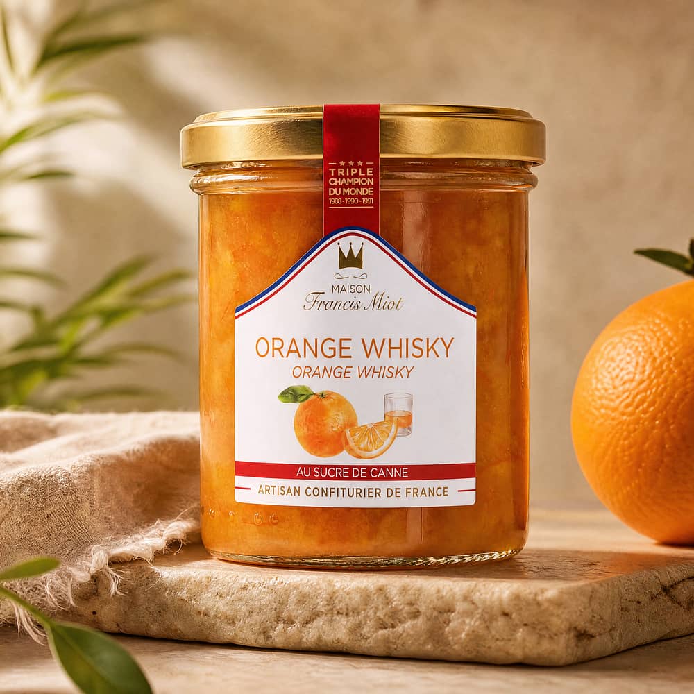 Maison Francis Miot Orange Whisky mit Rohrzucker & 2,4% Whisky 220 Gramm/ 2.4% vol Produktbild
