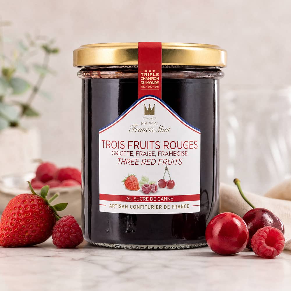 Maison Francis Miot Trois Fruits Rouges Drei rote Früchte 220 Gramm Produktbild