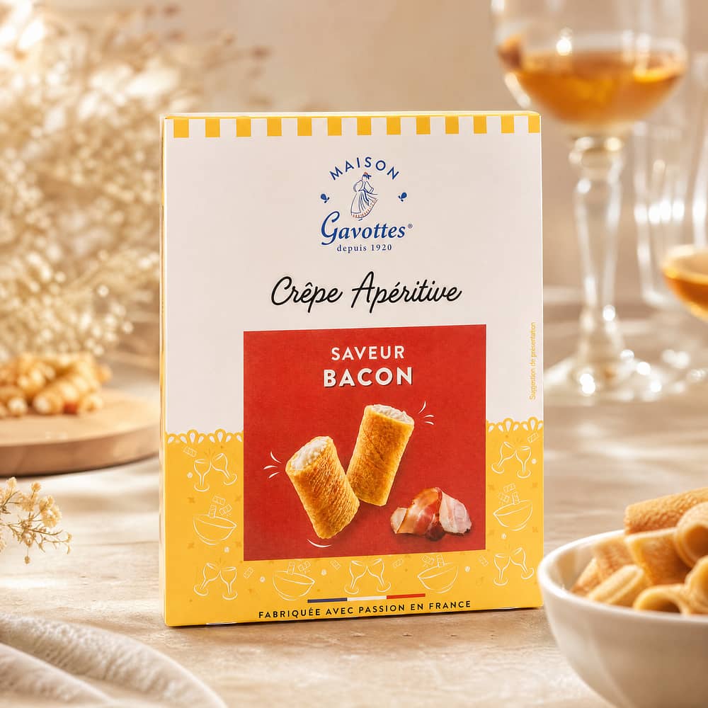 Maison Gavottes Crêperöllchen mit Bacongeschmack 110 Gramm Produktbild