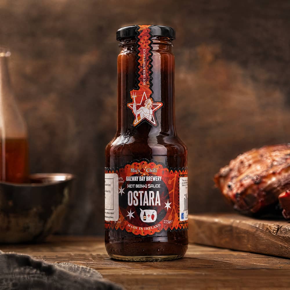 Mic's Chilli Ostara Hot Beer BBQ Sauce 275 Gramm Produktbild