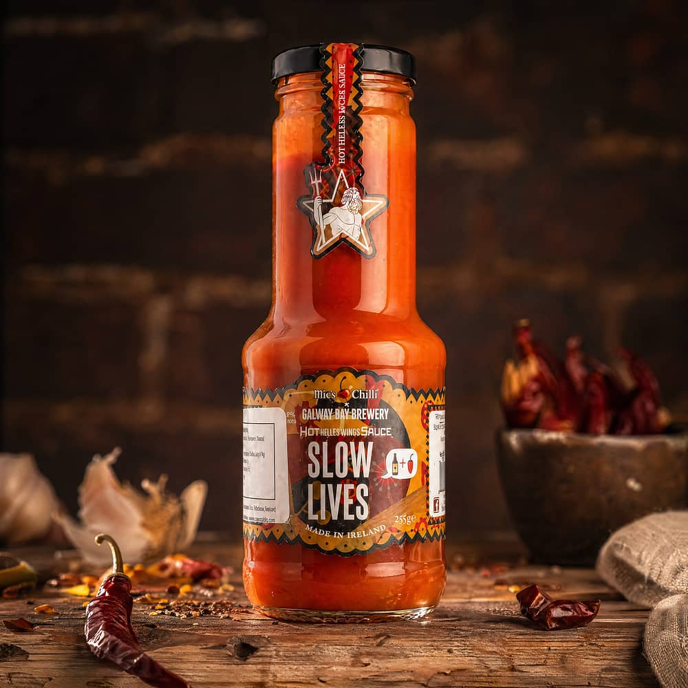 Mic's Chilli Slow Lives Hot Wings BBQ Sauce 255 Gramm Produktbild