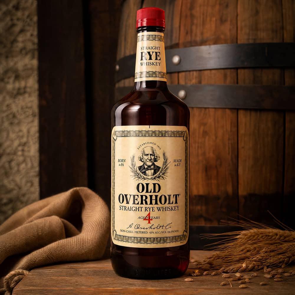 Old Overholt Straigth Rye Whiskey 4 Jahre Literflasche 1 Liter/ 40.0% vol Produktbild