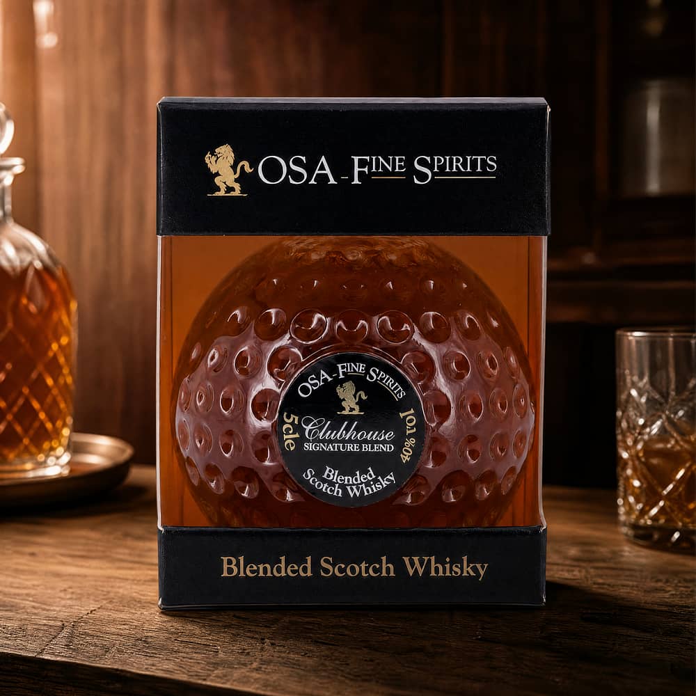 Old St. Andrews Blended Scotch klare Golfballformflasche 0,050 Liter/ 40.0% vol Produktbild