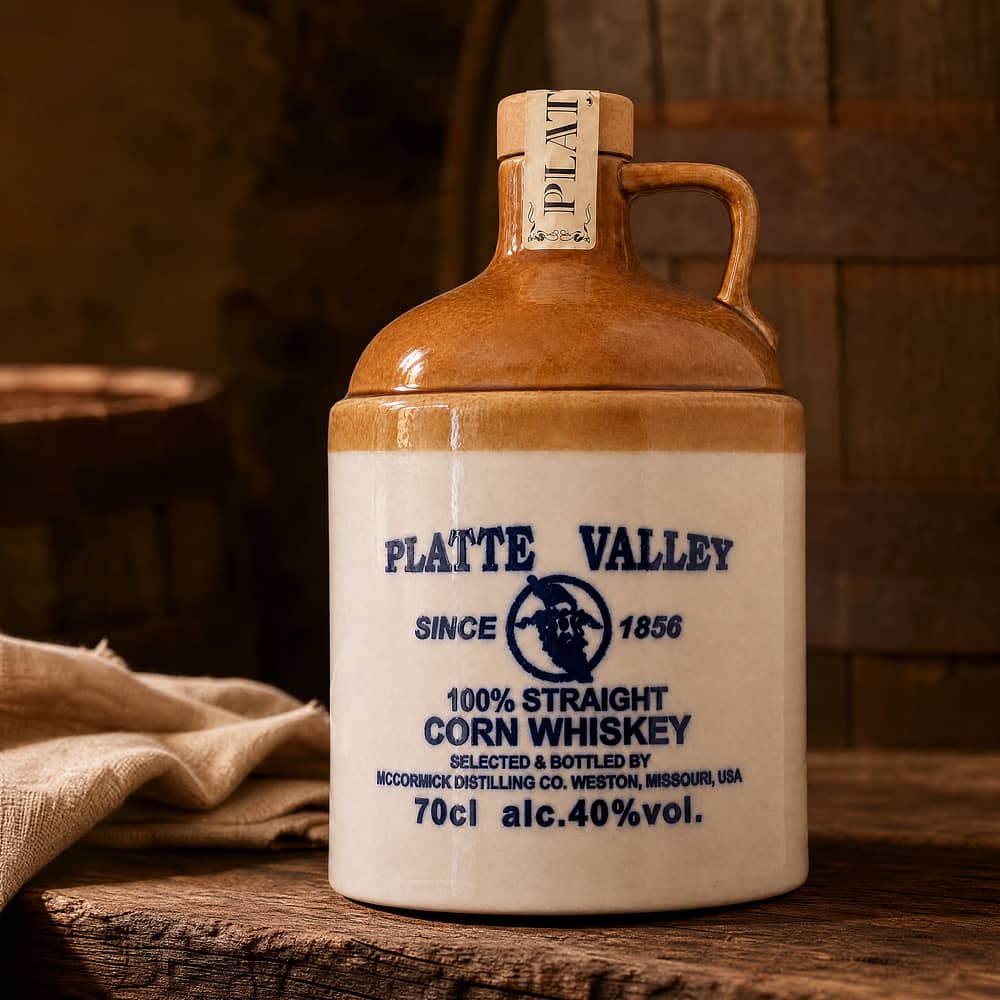 Platte Valley Corn Whiskey 36 Months old im Keramik-Krug 0,70 Liter/ 40.0% vol Produktbild