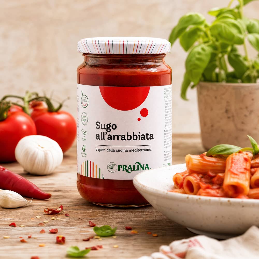 Pralina Sugo All`Arrabbiata Tomatensauce Al Arabbiata 280 Gramm Produktbild