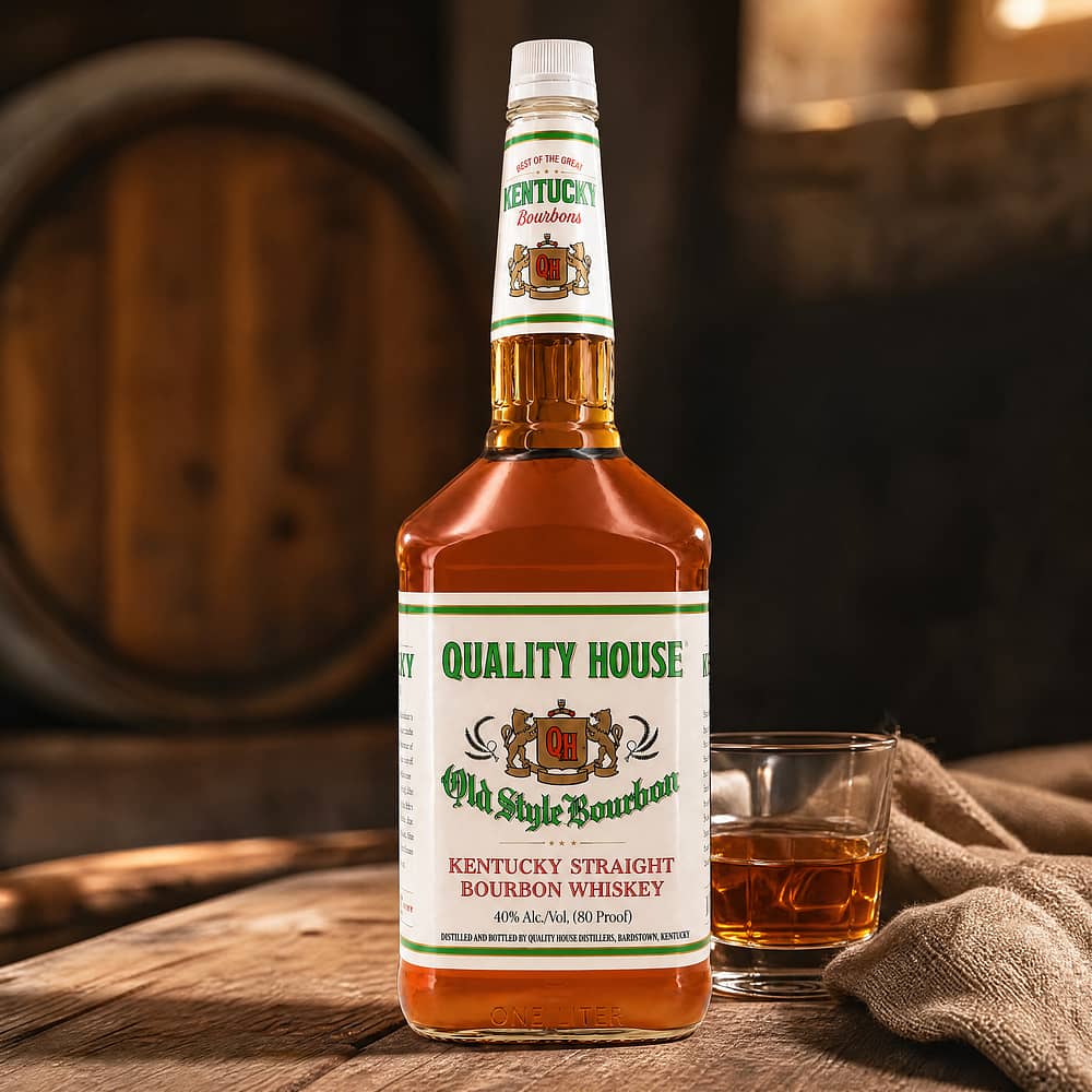 Quality House Old Style Bourbon  Kentucky Straight Whiskey 1 Liter/ 40.0% vol Produktbild