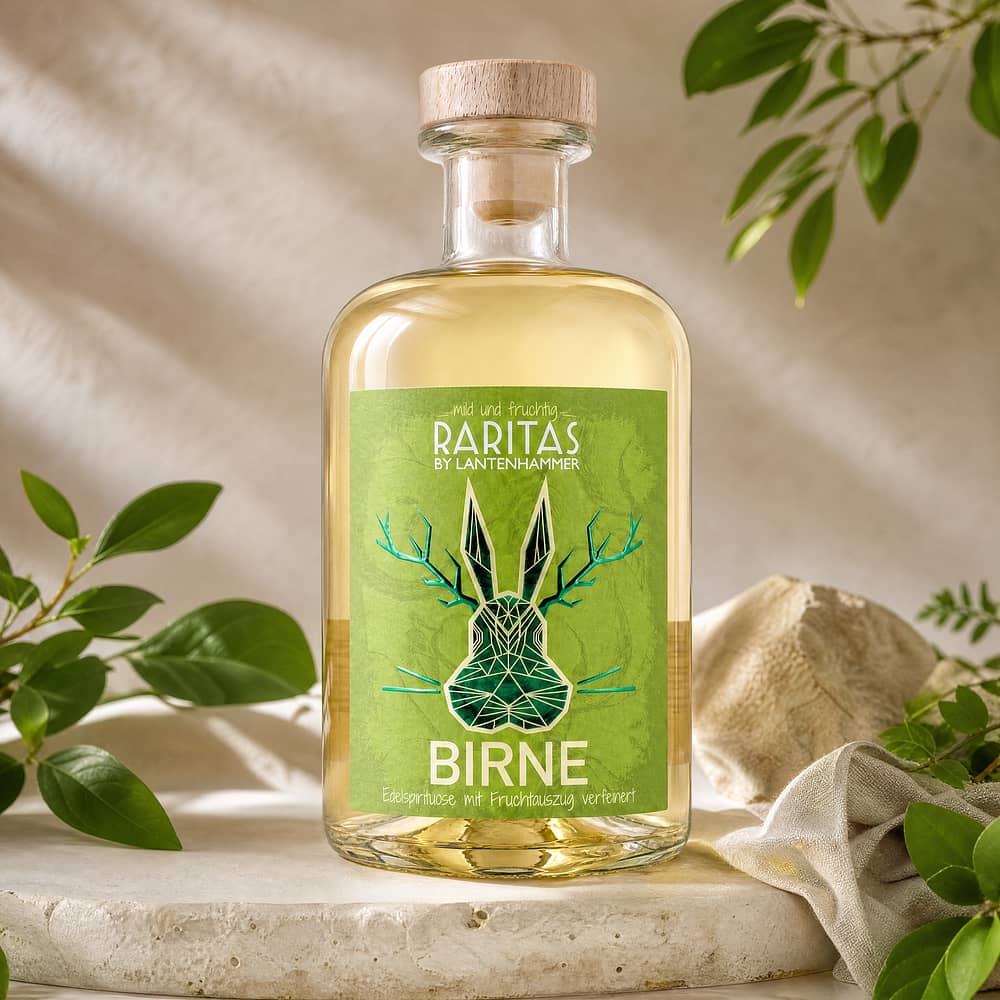Raritas Birne Edelspirituose mit Fruchtauszug verfeinert 0,50 Liter/ 32.0% vol Produktbild