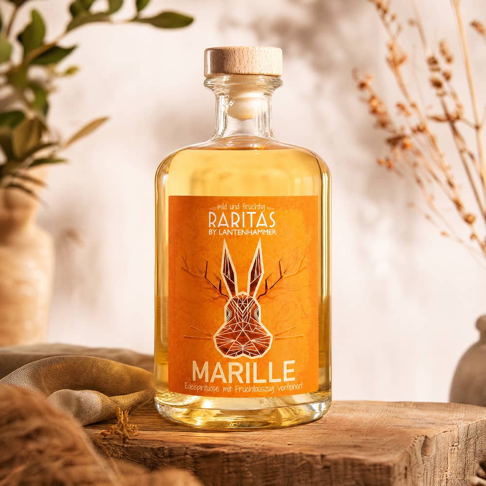 Raritas Marille Edelspirituose mit Fruchtauszug verfeinert 0,50 Liter/ 32.0% vol Produktbild