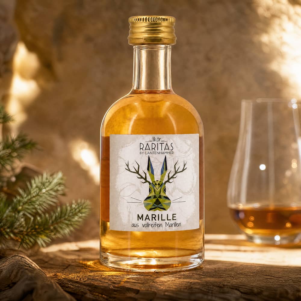 Raritas Marillenlikör Miniatur 0,050 Liter/ 25.0% vol Produktbild