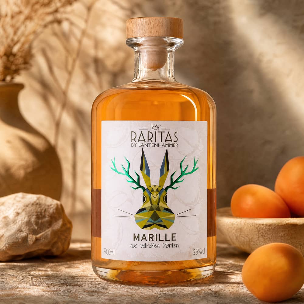Raritas Marillenlikör 0,50 Liter/ 25.0% vol Produktbild