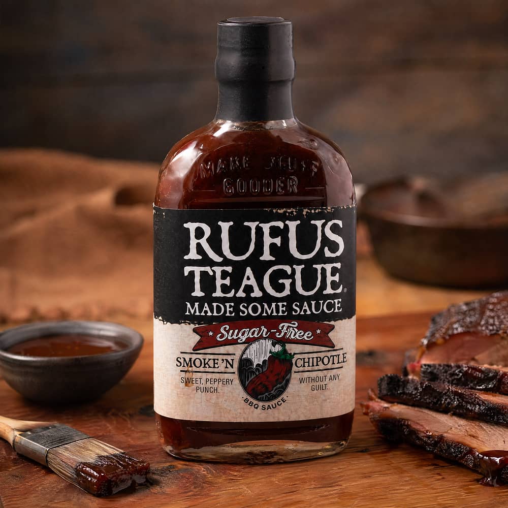 Rufus Teague Smoke 'N Chipotle BBQ-Sauce Sugar Free 347 Gramm Produktbild