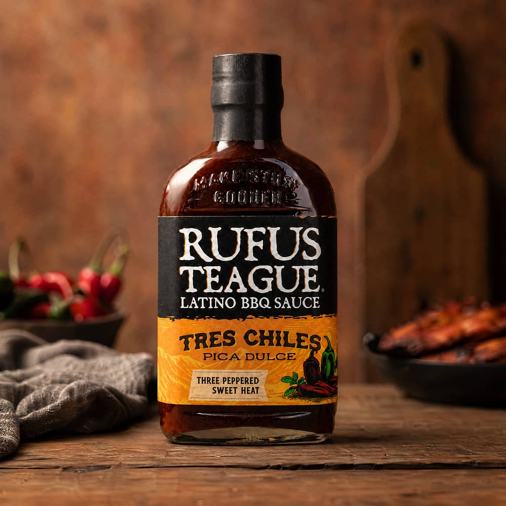 Rufus Teague Tres Chiles Latino BBQ-Sauce 396 Gramm Produktbild
