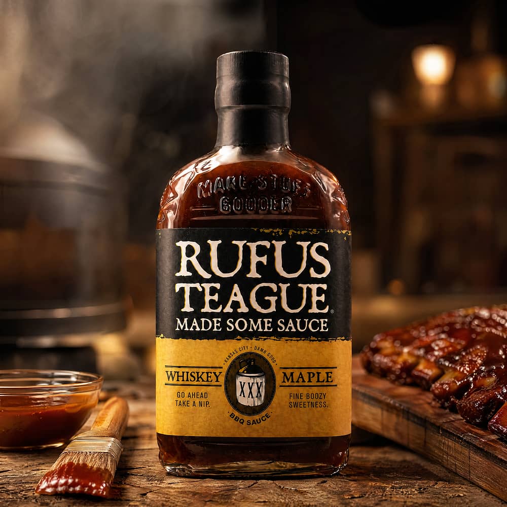 Rufus Teague Whiskey Maple BBQ-Sauce 432 Gramm Produktbild