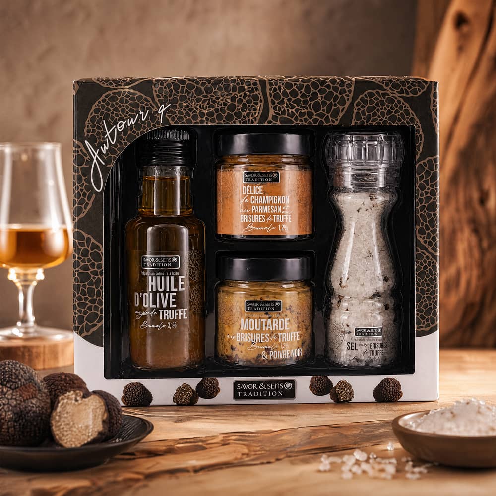 SAVOR CREATIONS Geschenkbox Rund um Trüffel 410 Gramm Produktbild