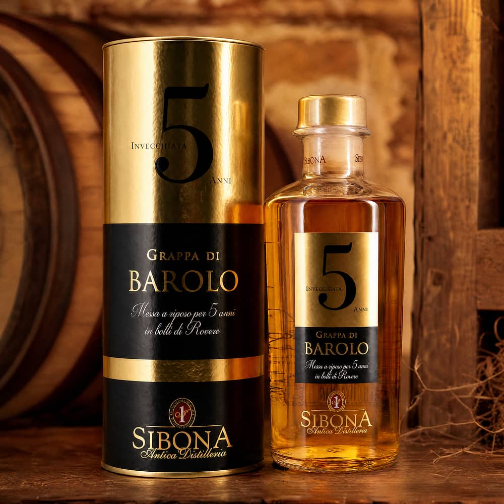 Sibona Grappa Di Barolo 5 Jahre 0,50 Liter/ 44.0% vol Produktbild