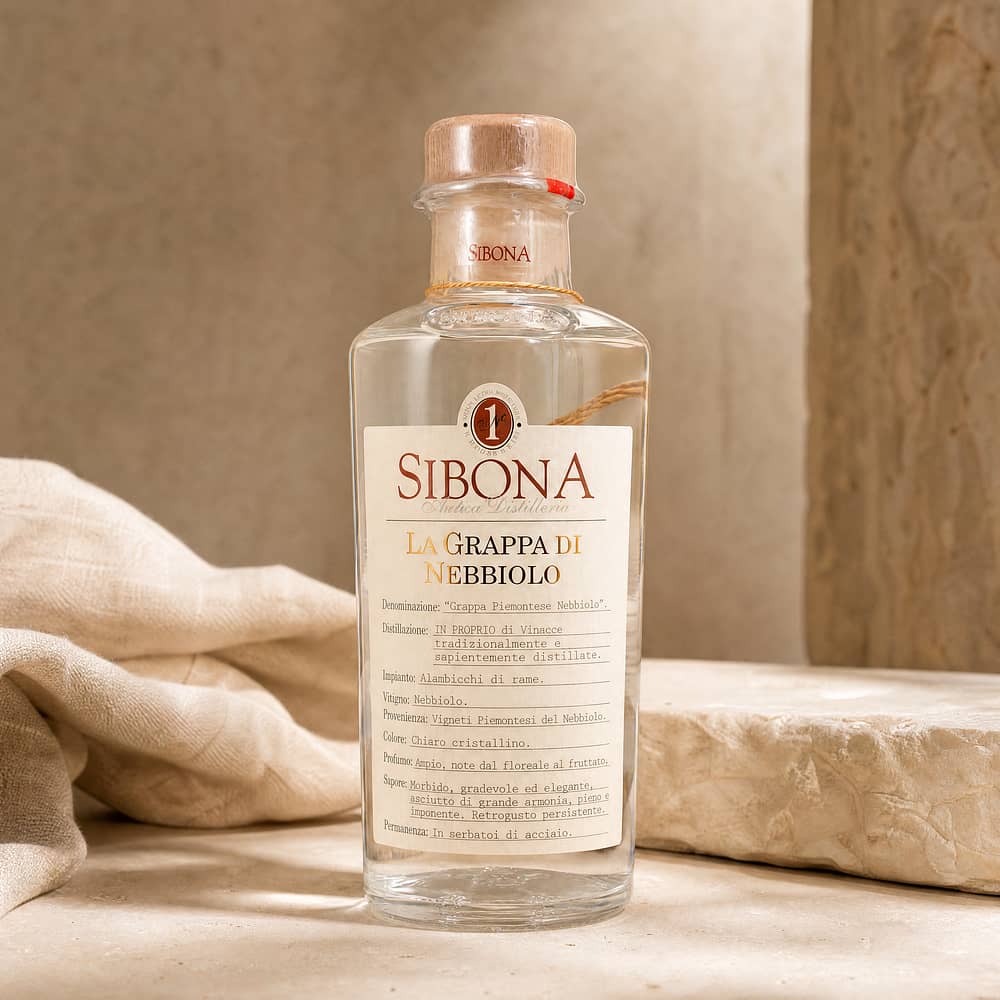 Sibona La Grappa Di Nebbiolo 0,50 Liter/ 40.0% vol Produktbild