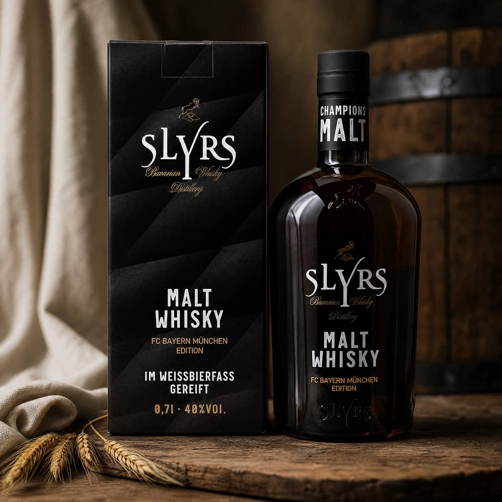 Slyrs Champions Malt FCB Edition 0,70 Liter/ 40.0% vol Produktbild