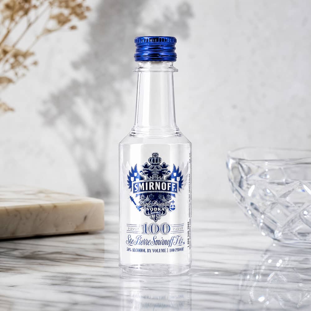 Smirnoff Blue 100 Miniatur PET 0,050 Liter/ 50.0% vol Produktbild
